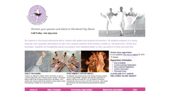 Desktop Screenshot of clevelandcitydance.com